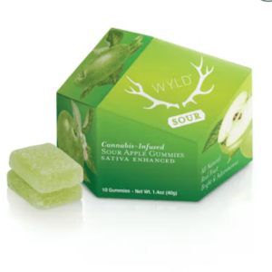 Sour Apple Sativa Enhanced Gummies