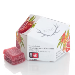 Pomegranate 1:1 CBD + Hybrid Enhanced Gummies 50:50mg