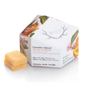 Peach 2:1 CBD + Hybrid Enhanced Gummies 100:50mg
